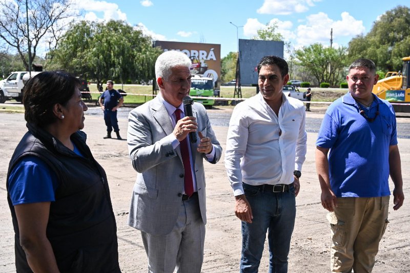 REPAVIMENTARON ARTERIAS DE GRAN CIRCULACIÓN EN LA CAPITAL SANLUISEÑA