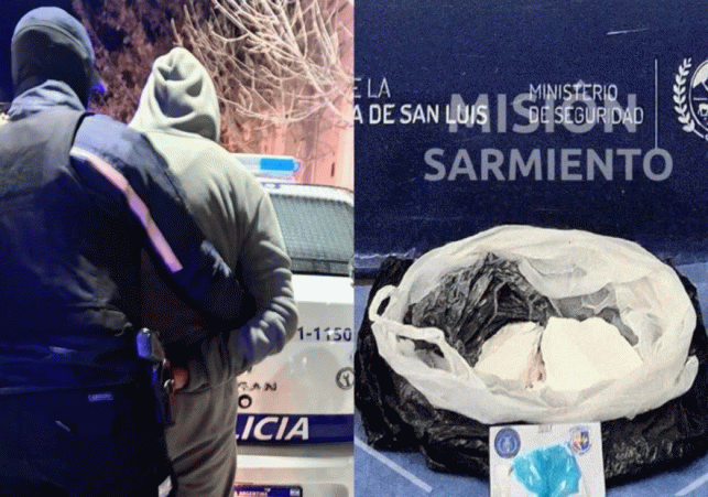 FUE CONDENADO POR UN INTENTO DE HOMICIDIO Y AHORA LO ENCONTRARON CON MÁS DE 10 MILLONES EN COCAÍNA; LO MANDARON A LA CÁRCEL
